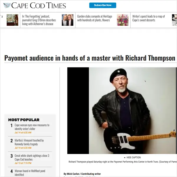 Cape Cod Times Richard Thompson