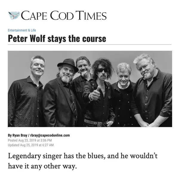 Cape Cod Times Peter Wolf