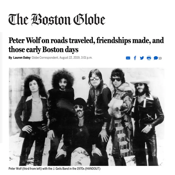 Boston Globe Peter Wolf